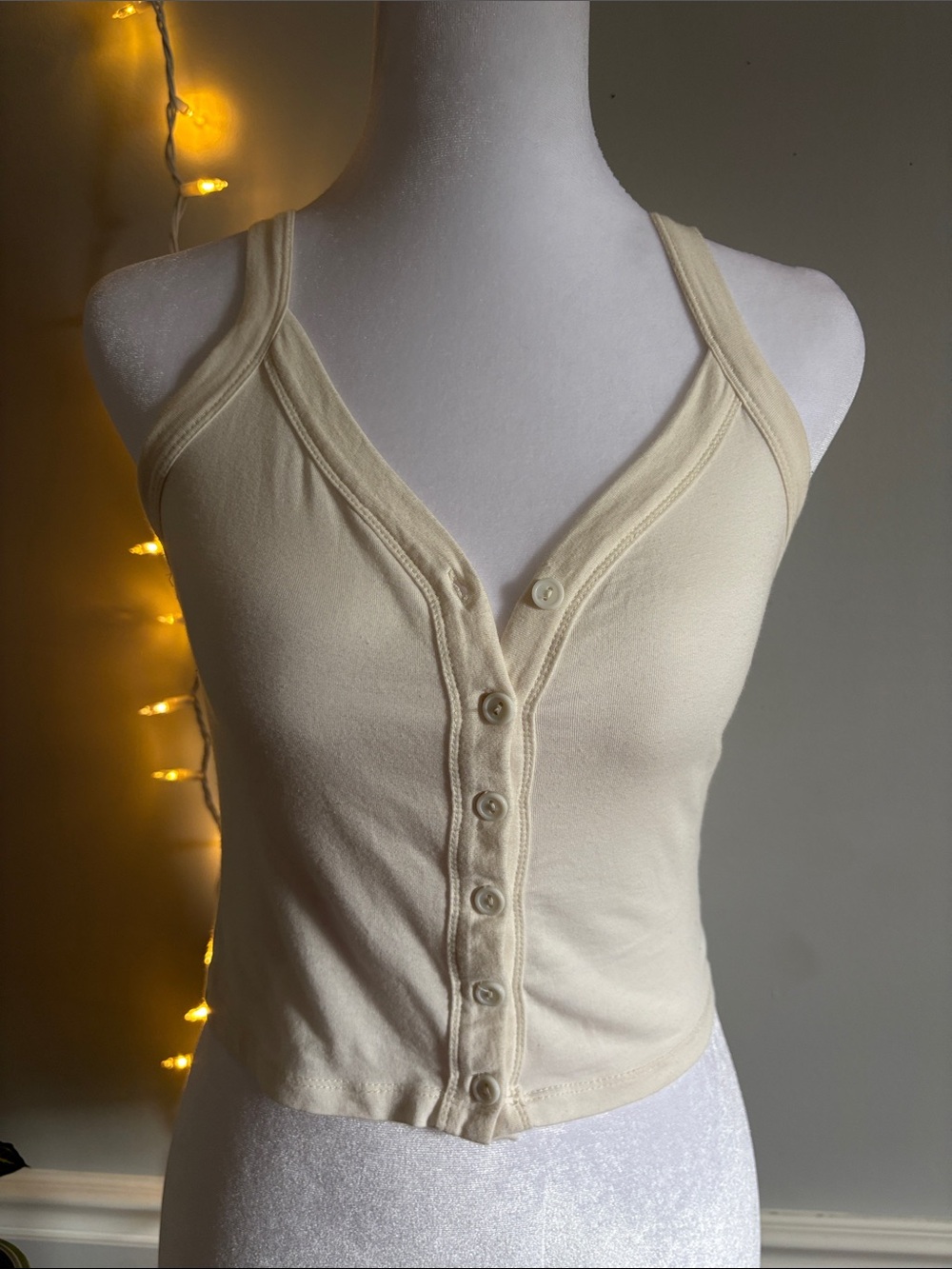 Heart Hips Cream Tank Top